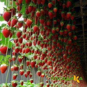 Клубника ампельная Анастасия купить по цене от 370р. в интернет-магазине «Посадика» с доставкой почтой в в Заполярныйе и по всей России – [изображение №1].